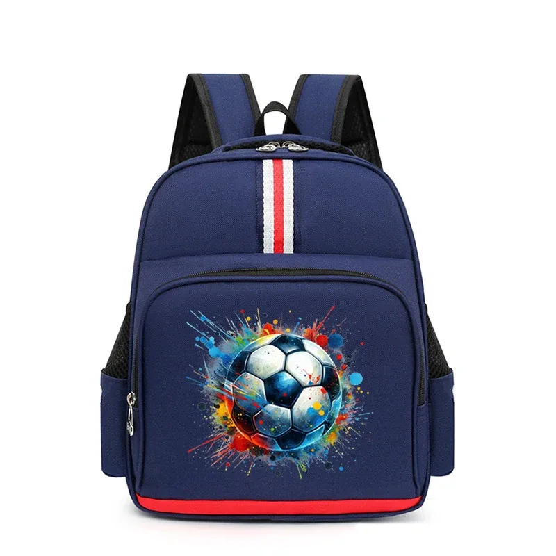 sac à dos multifonction pour enfant, imprimé football, interconnexion, élève du primaire, ventilateur de football, voyage en plein air, sacs d'école primaire