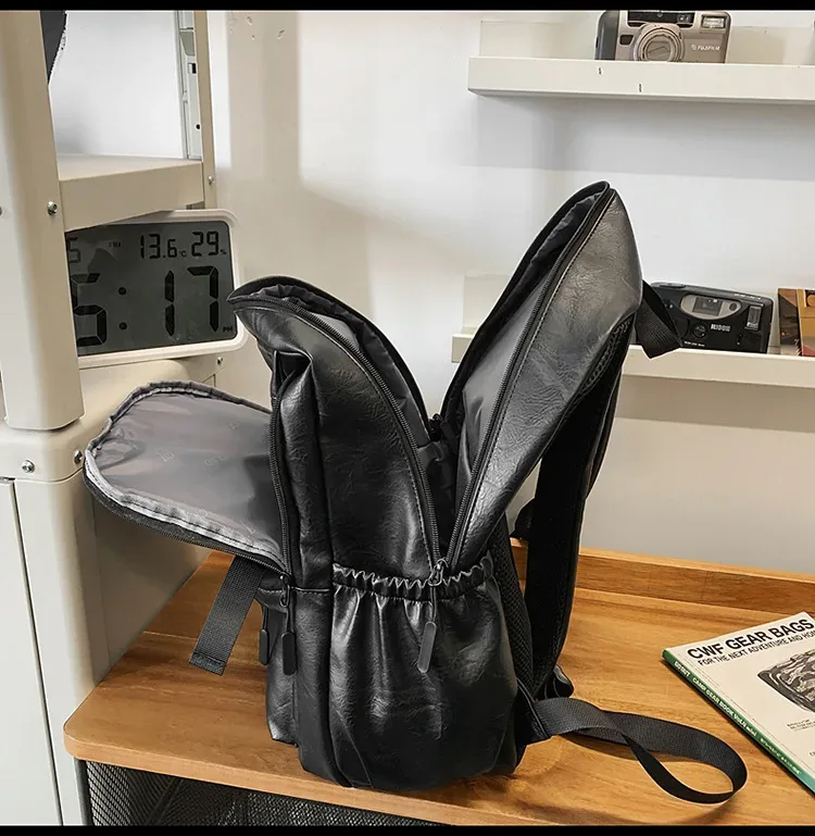sac à dos de mode 2026 pour hommes, sac à dos de luxe en cuir pour hommes, grande capacité, imperméable, pour voyage, décontracté, sacoche d'ordinateur portable professionnelle