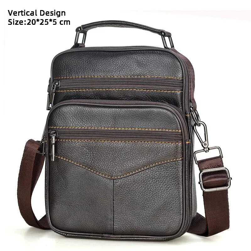 mode chaude hommes sacs de messager sacs à main en cuir véritable pour homme marque de luxe mâle sac à bandoulière pour mini pad garçon sac à bandoulière