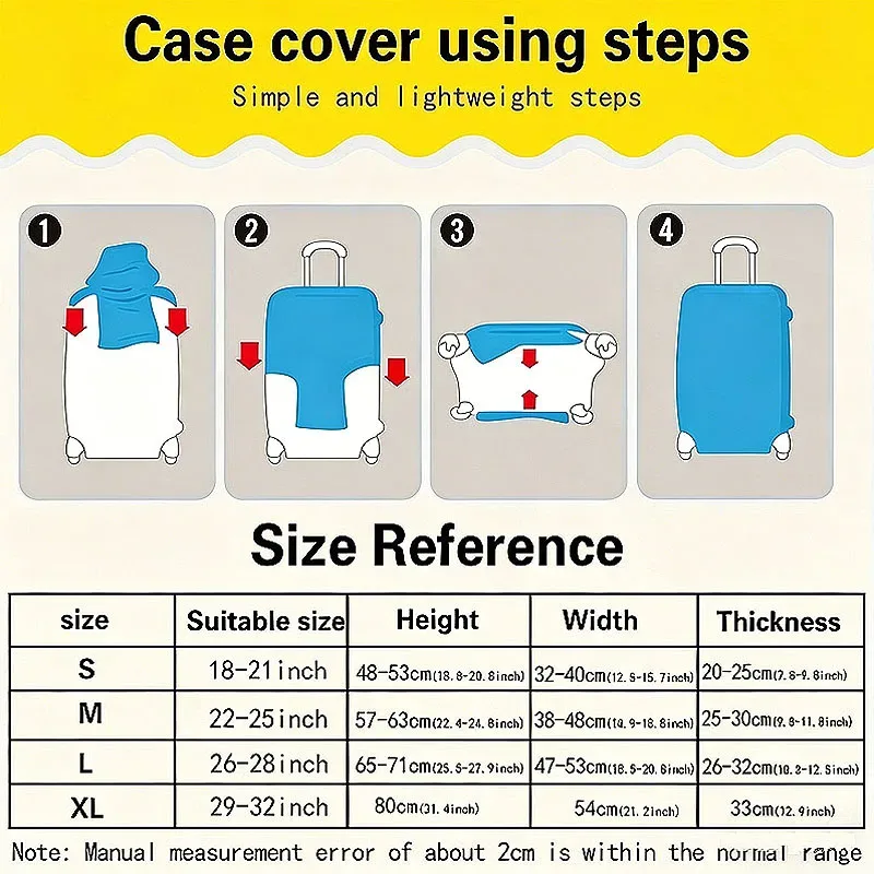 nouvelle housse de protection pour valises de voyage, housse imperméable, housse de transport, housse de protection pour bagages, housse de protection amusante xlxbht01