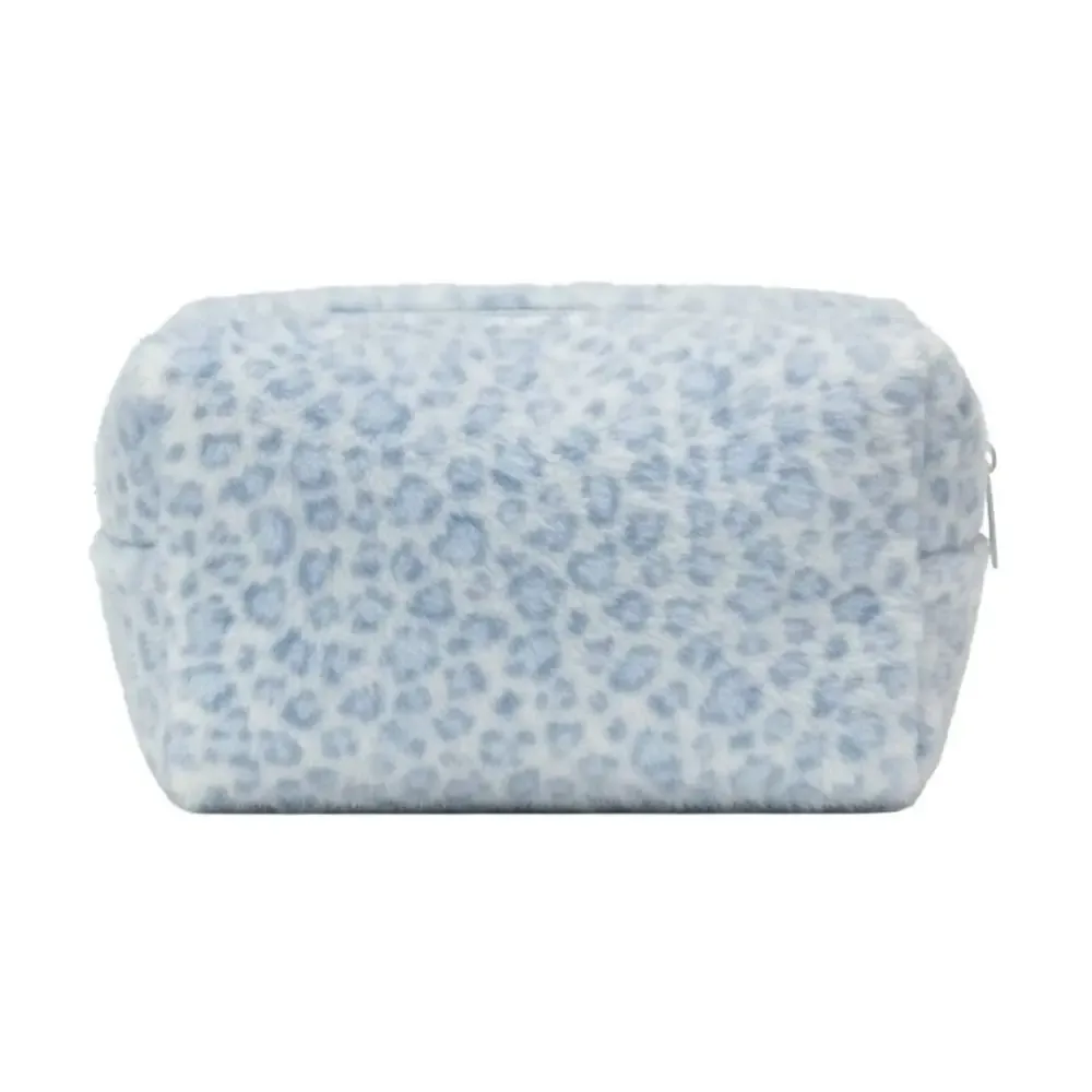 trousse de maquillage durable et douce à grande capacité, motif léopard, organisateur de toilette portable, sac cosmétique de voyage pour filles, pochette de rangement