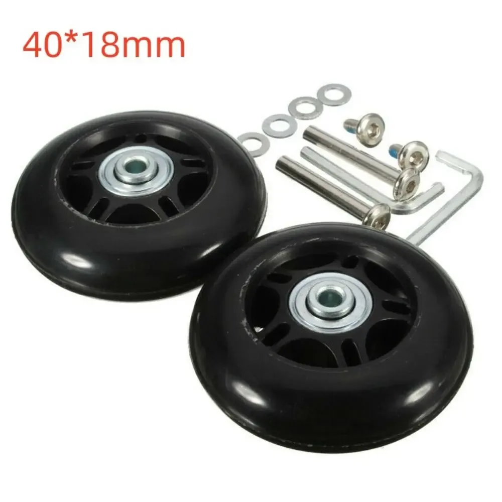 roue rechange caoutchouc noire motif segments cercle six tailles diamètre format voyage remplacement roues valises