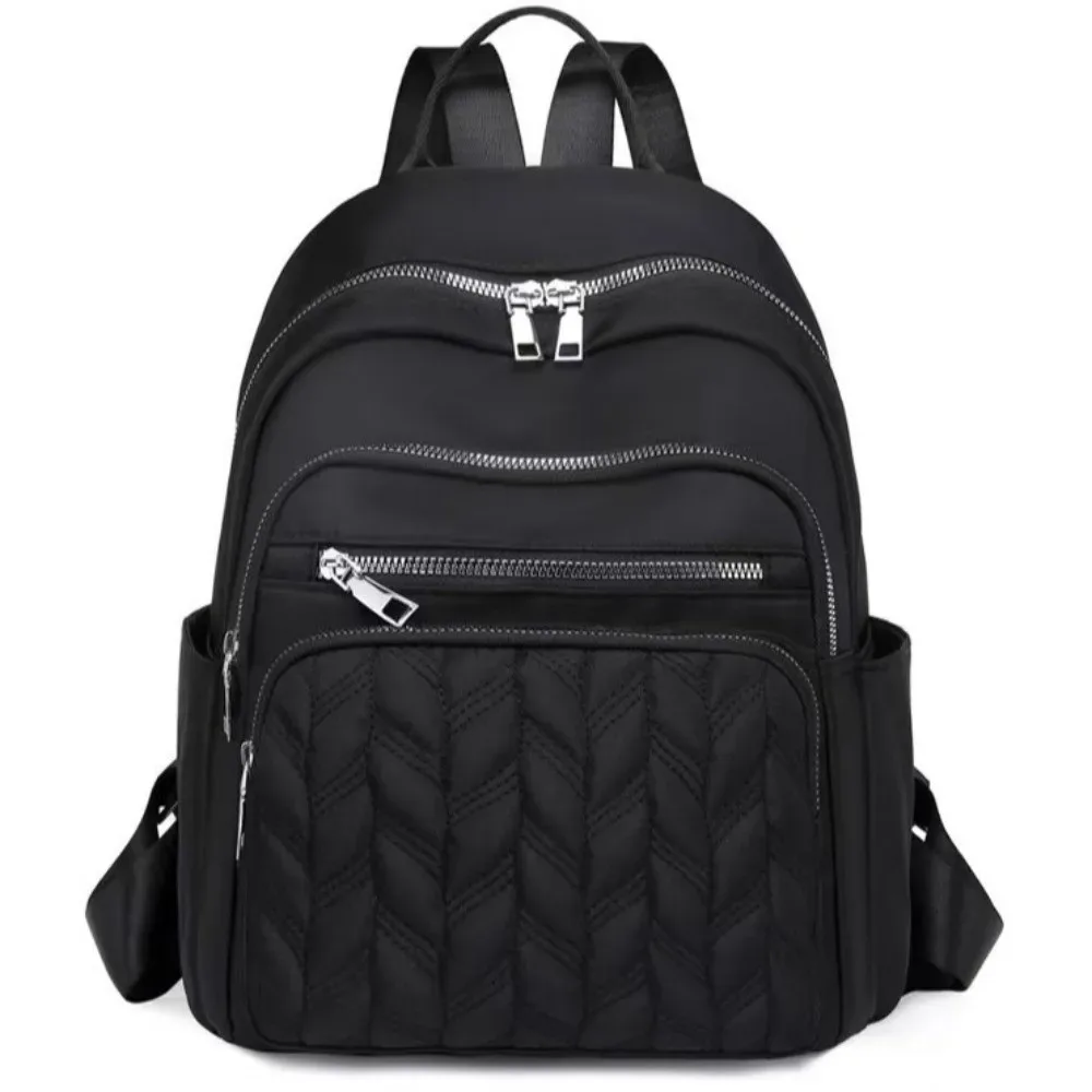 sacs à dos imperméables en tissu oxford, durables, grande capacité, sacs à dos de voyage en nylon, design carré et tendance