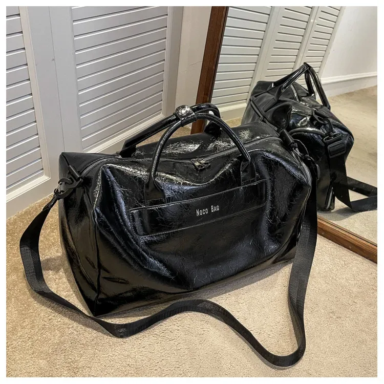 sac de voyage d'affaires grande capacité pour courts séjours, sac à main imperméable en pu pour femme, sac de voyage léger et respirant pour homme