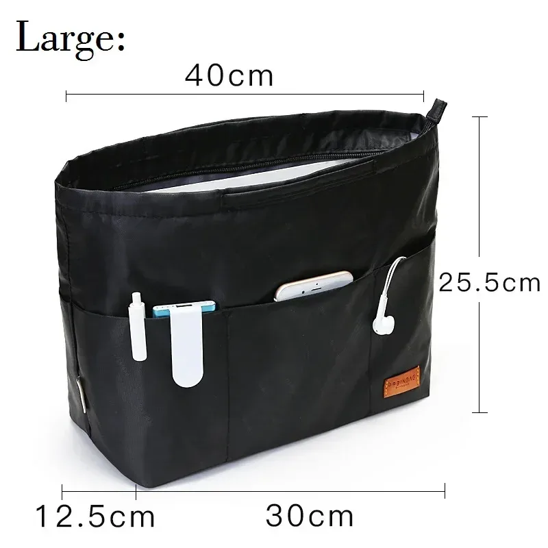 luxury nylon purse organizer insert for brand tote bags