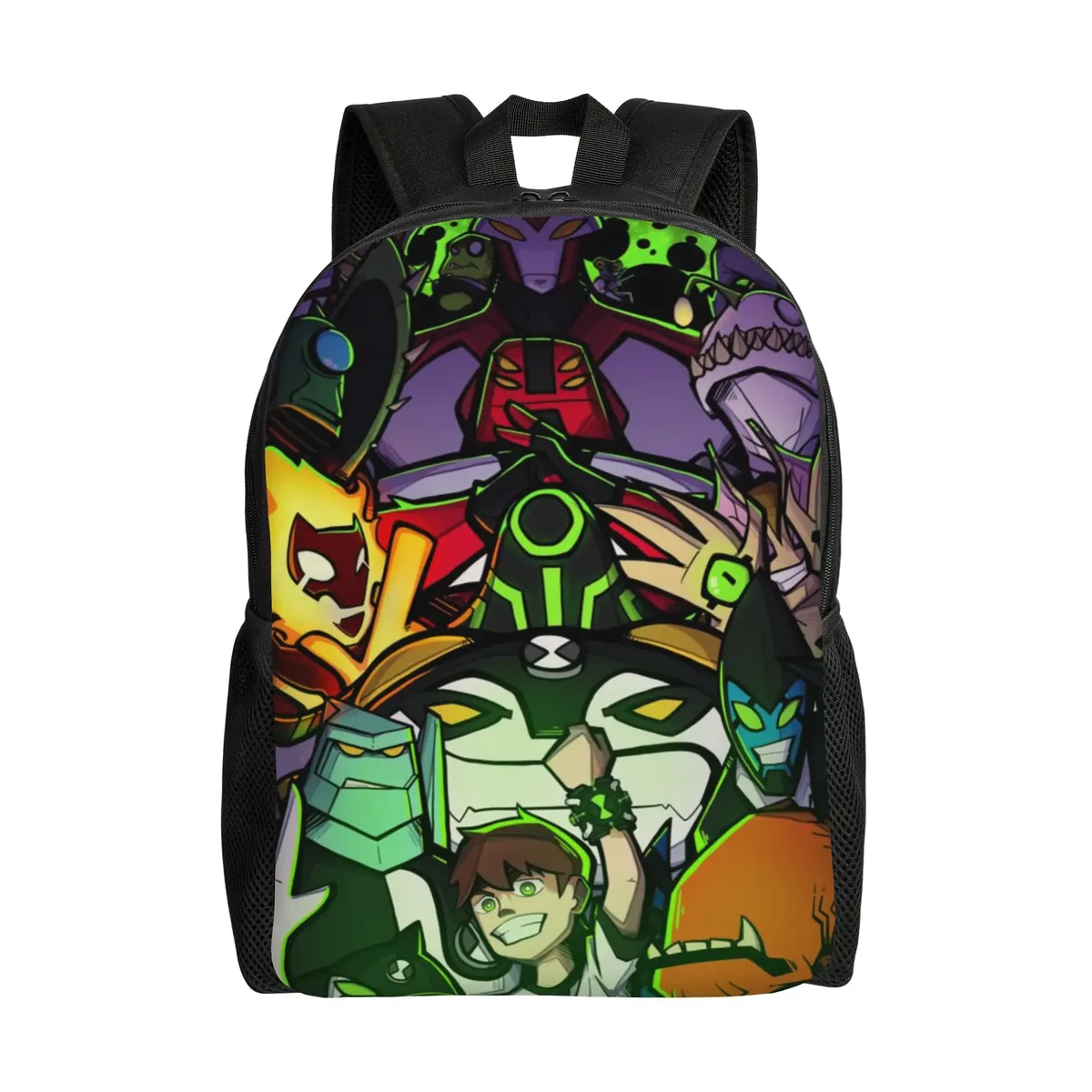 sac à dos ben 10 pour la rentrée scolaire, avec logo ben 10 omnitrix abstrait et sangle réglable