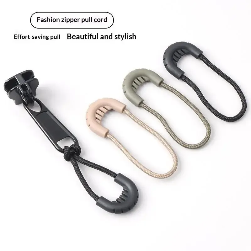 cordon fermeture glissière poignée ergonomique silicone pvc rose doré marron usage voyage accessoire remplacement