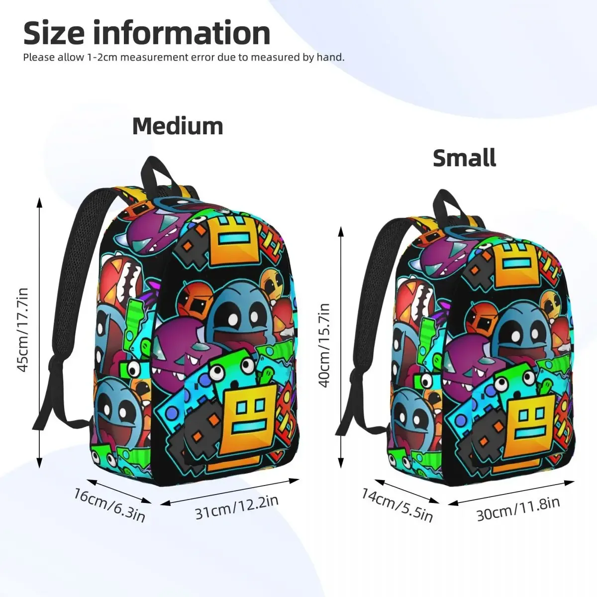 géométrie cube gaming dash sac à dos pour hommes femmes adolescent lycée affaires sac à dos ordinateur portable toile sacs sport