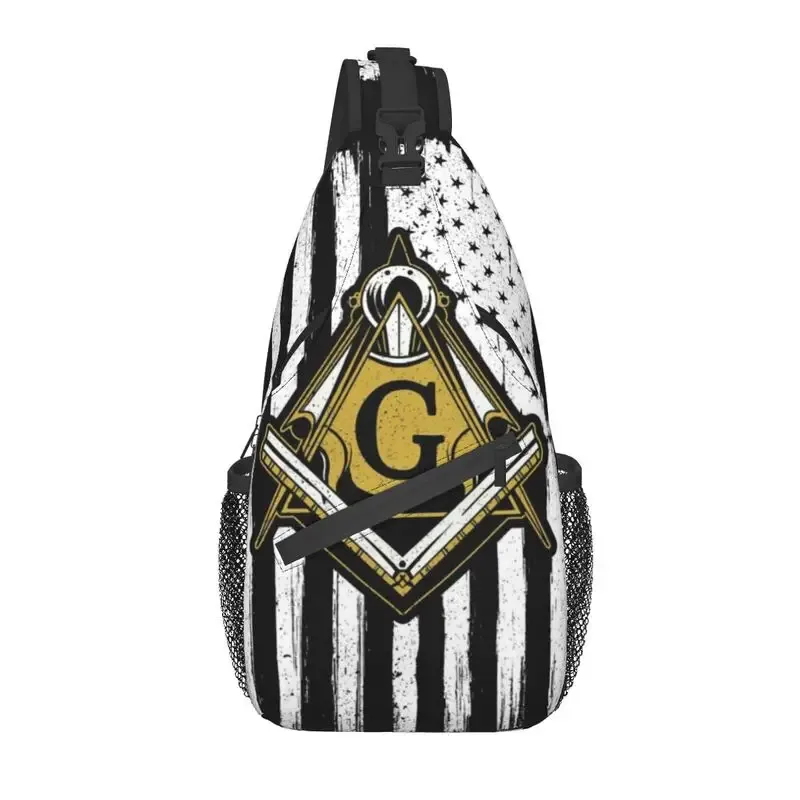 maçonnerie fronde poitrine sac à bandoulière hommes cool maçonnique franc-maçon épaule sac à dos pour voyage cyclisme