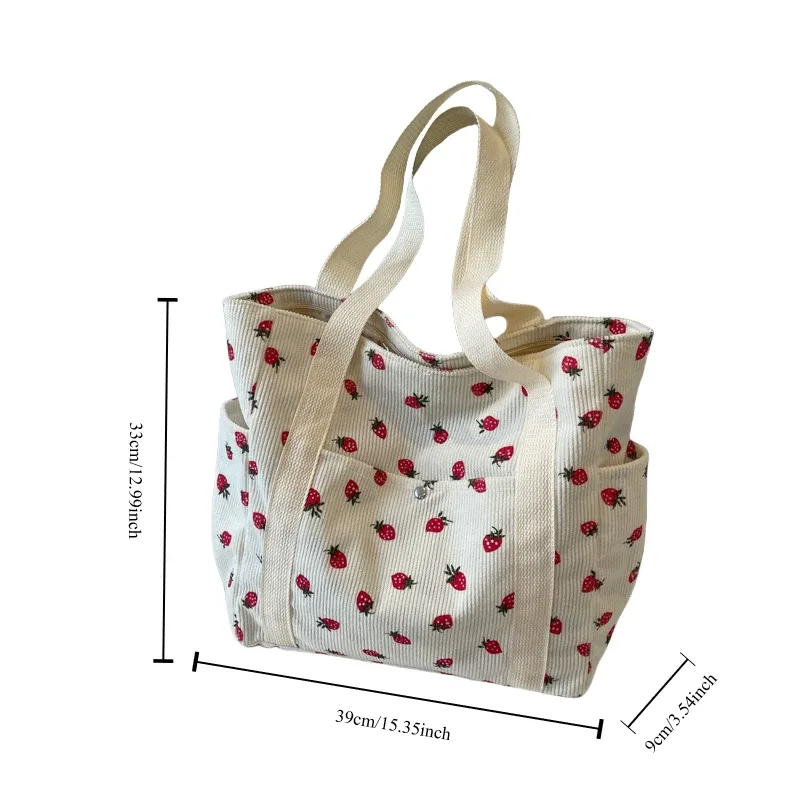 sac à main tendance en velours côtelé imprimé pour femme, sac à bandoulière de luxe pour les loisirs, le shopping et les trajets quotidiens, sac sous le bras pour femme