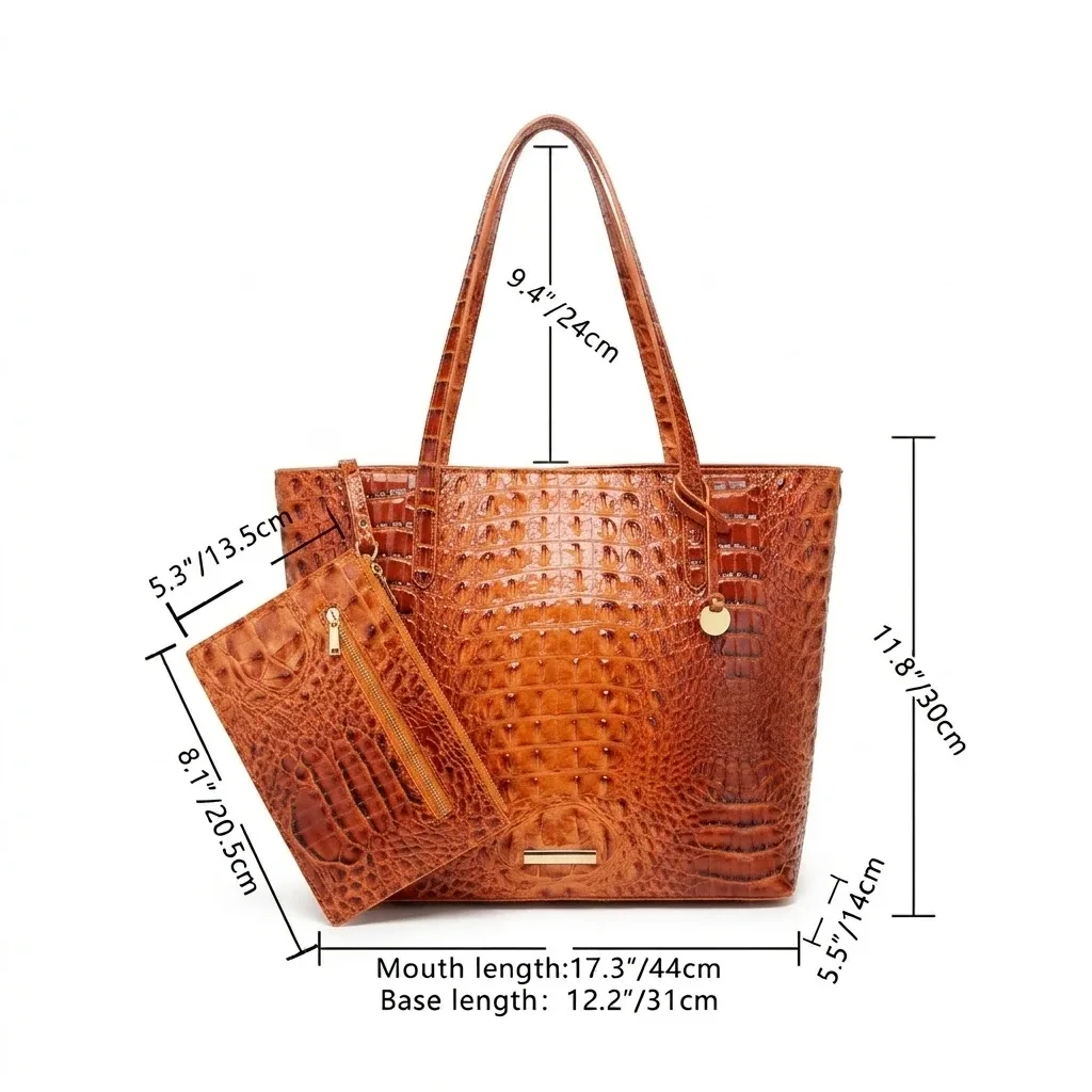 ensemble de sacs fourre-tout à texture gaufrée pour femmes, grand sac de transport avec pochette zippée amovible, sac à main à bandoulière multi-compartiments pour le camping, la plage, les pique-niques et les sorties d'une journée