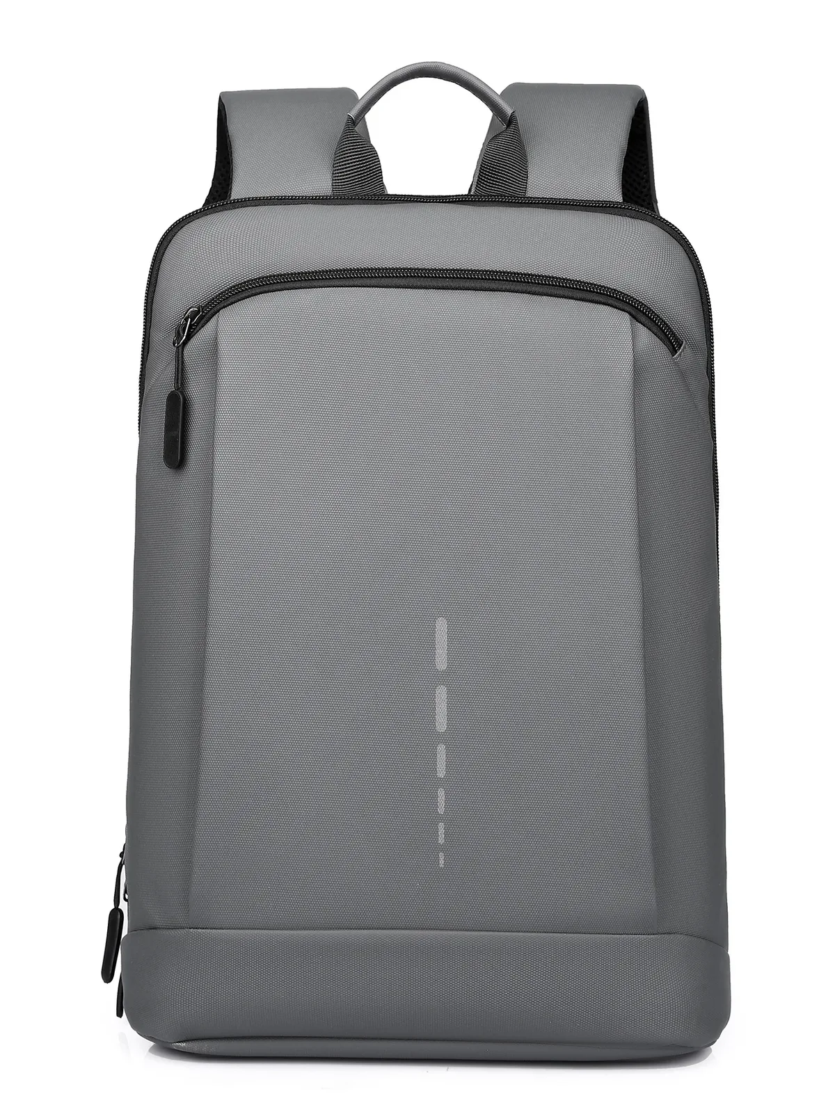 sac dos polyester imperméable gris noir beige cadre interne grande capacité bandoulière arquée informatique décontracté