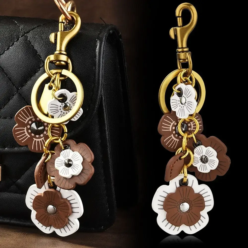 ornements créatifs rétro pour sacs, porte-clés fleur élégant et polyvalent, pendentif léger pour sac à dos, décoration