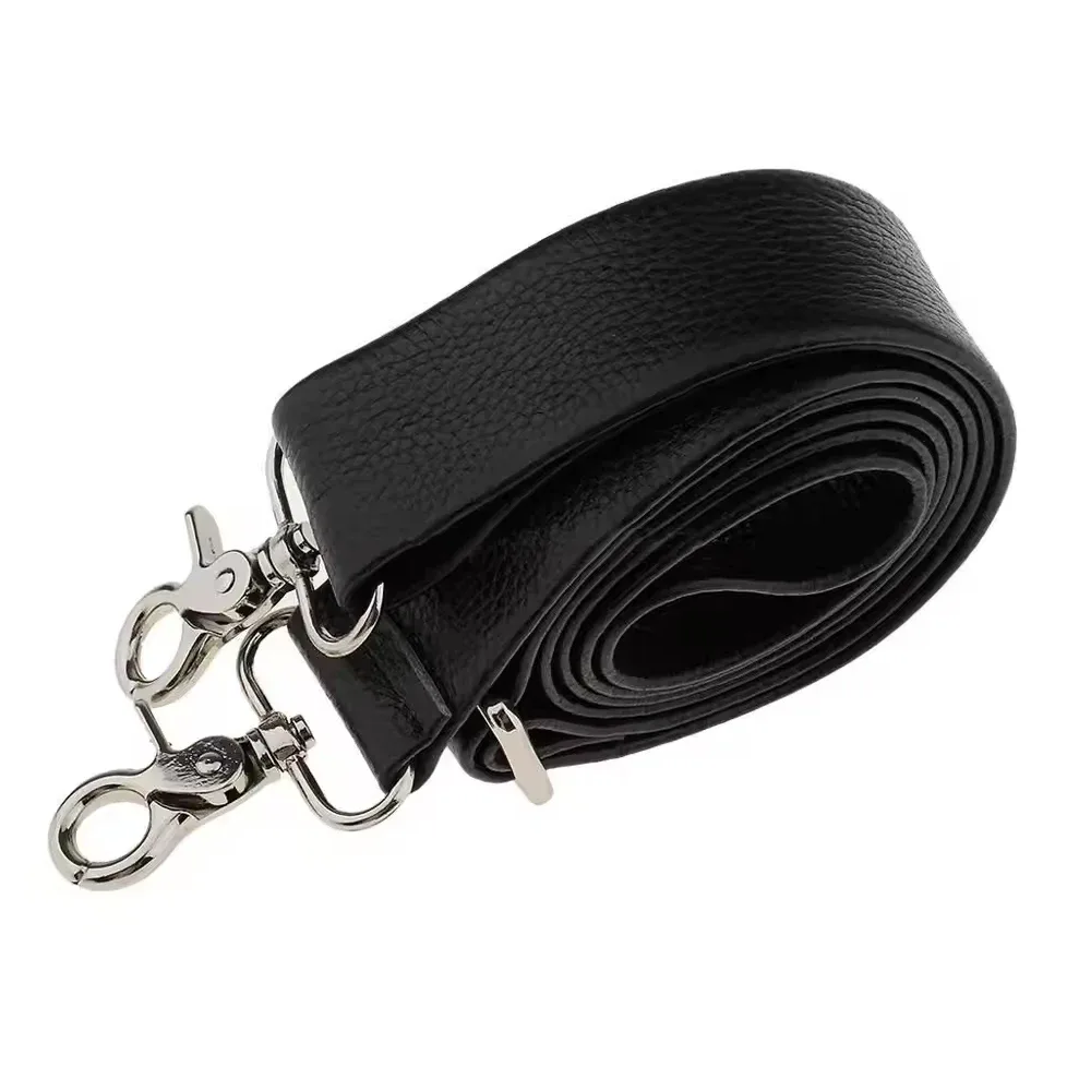 sangle de sac à bandoulière en cuir de vache véritable, réglable et large, de remplacement pour sacs à main, sacs pour ordinateur portable, accessoires de poignée pour hommes et femmes.
