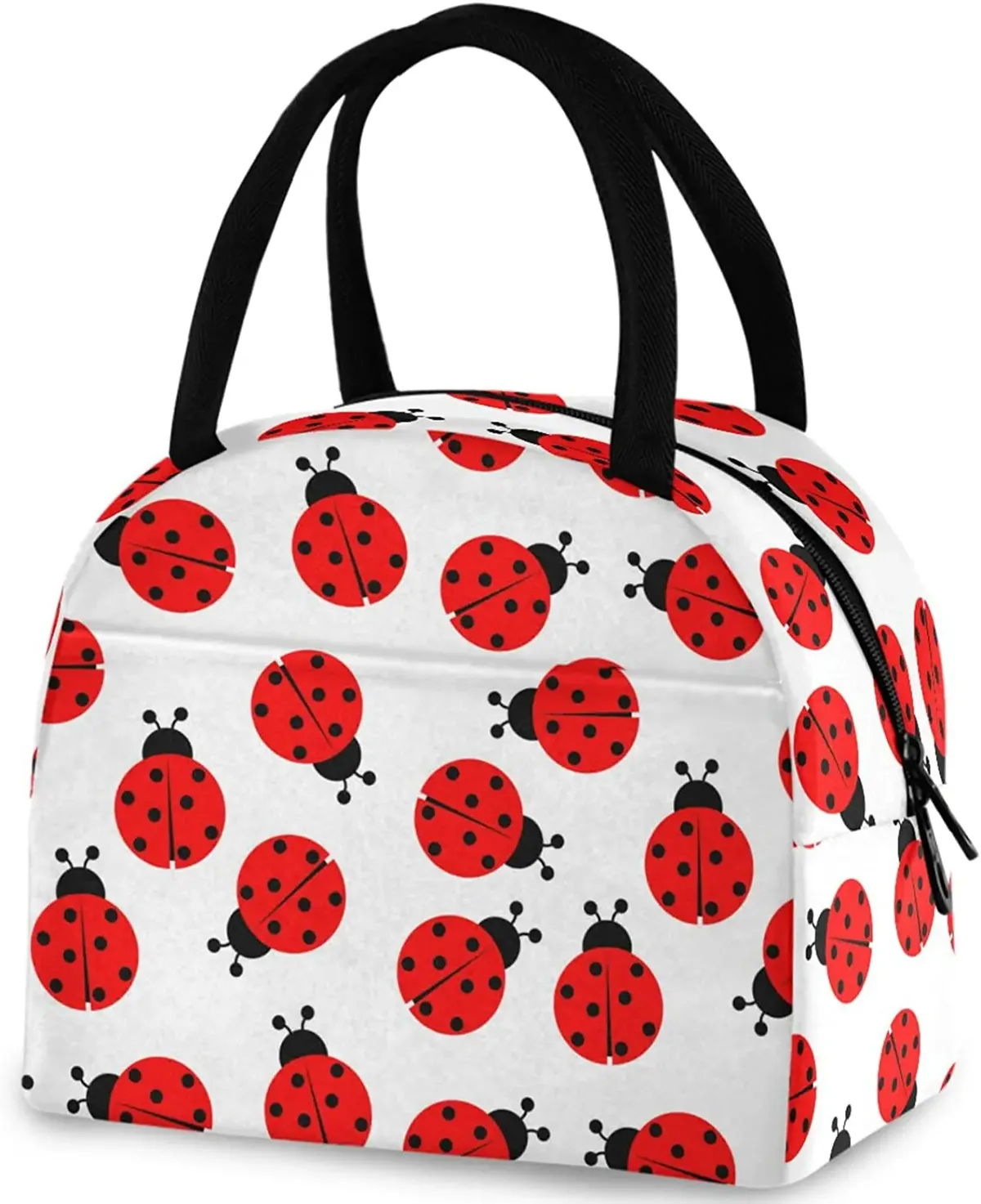 pop art pdpdogs-sac fourre-tout à déjeuner réutilisable avec poche avant, sac isotherme thermique isolé pour la rentrée scolaire, le travail, le pique-nique