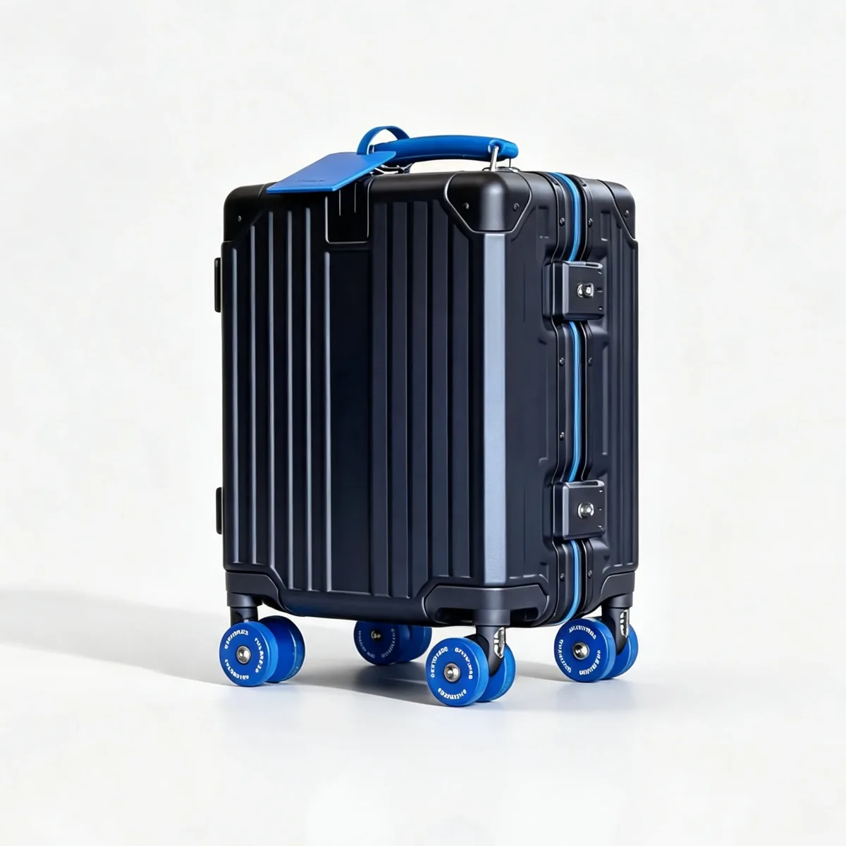 valise de voyage miniature à roulettes de 14 pouces, bagage cabine avec serrure tsa, cadre en aluminium, roues pivotantes, sac pour enfant