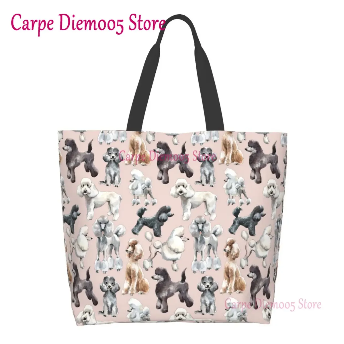 sac fourre-tout grande capacité pour femme, sac à provisions pour femme, sac à pois violets, sac à provisions pour femme