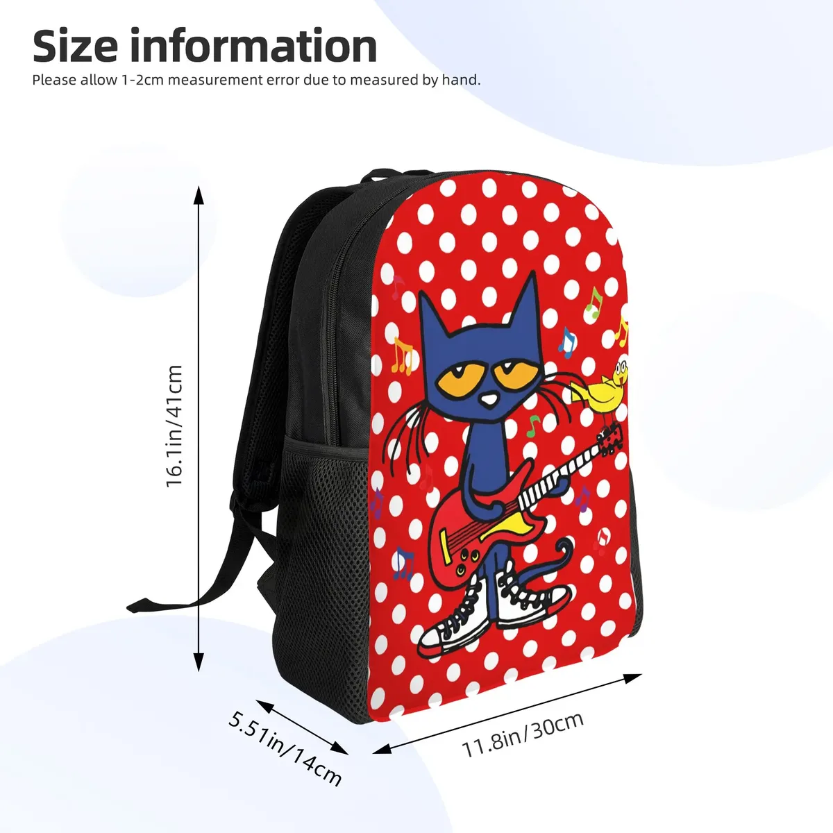 sac à dos classique petes cartoon cats, cadeau idéal pour le lycée, les affaires, sac à dos mignon pour hommes et femmes, sacs en toile pour l'université.