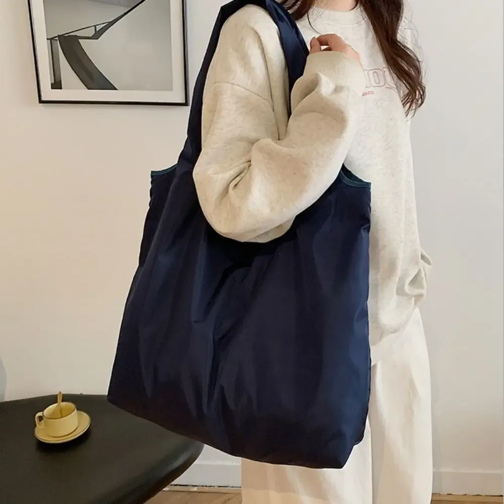 sac à main pliable, sac de courses pliable, pochette d'épaule imperméable, sac écologique pliable, sac de rangement portable pour l'épicerie