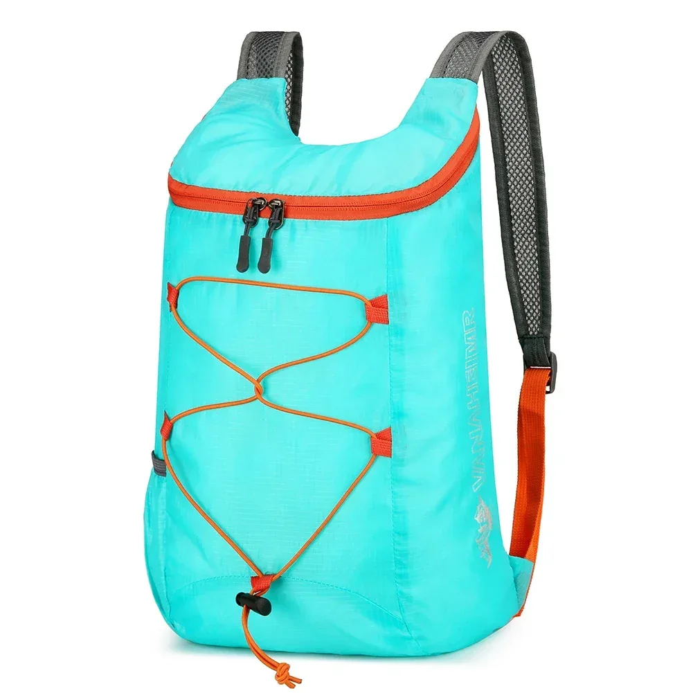 sac à dos portable pliable 10l, résistant aux éclaboussures, sac d'alpinisme pliable, sac de jour de voyage ultraléger, sac de sport pour hommes et femmes