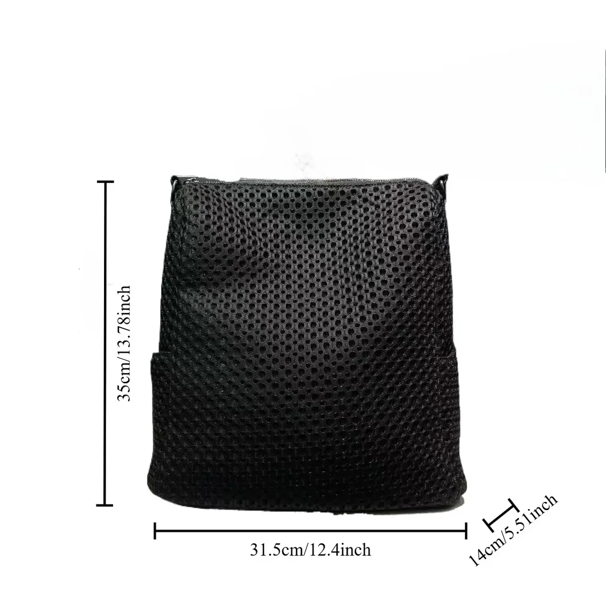 sac à dos cousu rétro à la mode, sac à bandoulière en maille décontracté de grande capacité adapté aux déplacements quotidiens