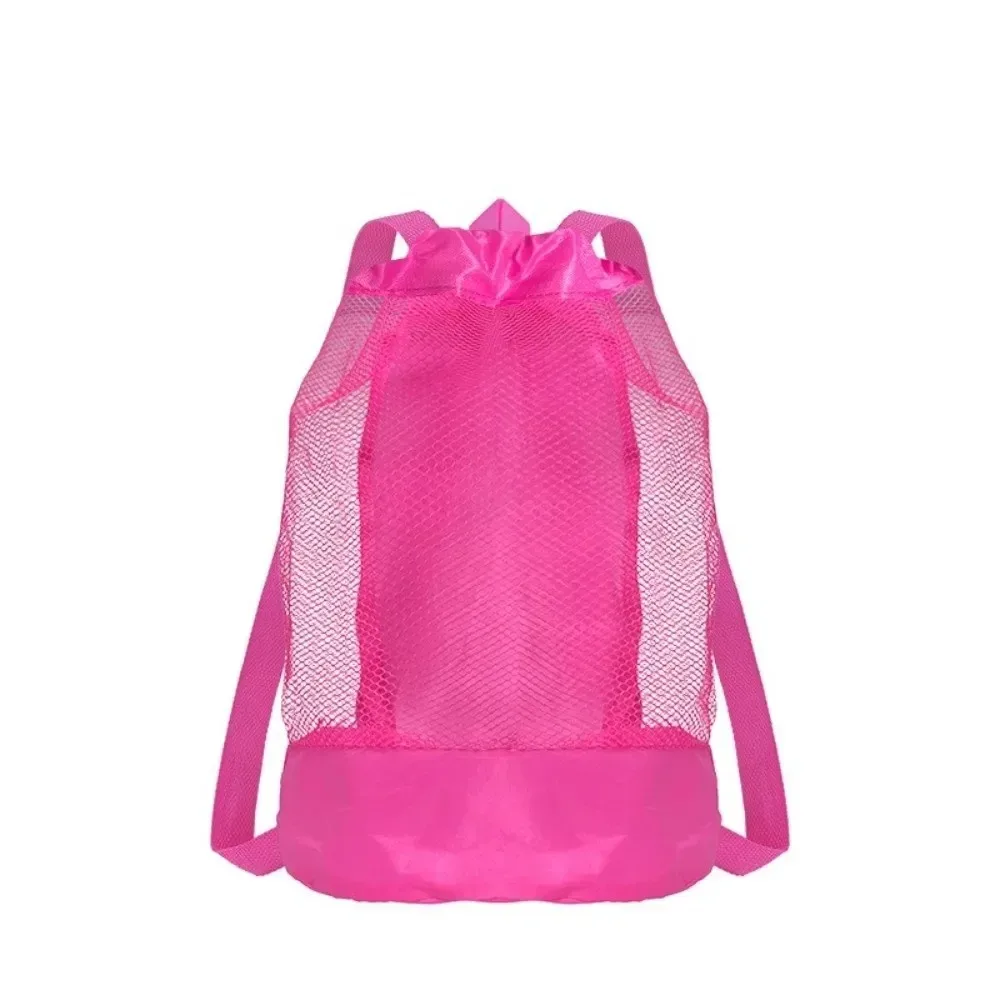 sac à dos de plage résistant au sable, fermeture à cordon extra-large, sacs de rangement de plage, sangles réglables, sacs à dos en filet de voyage