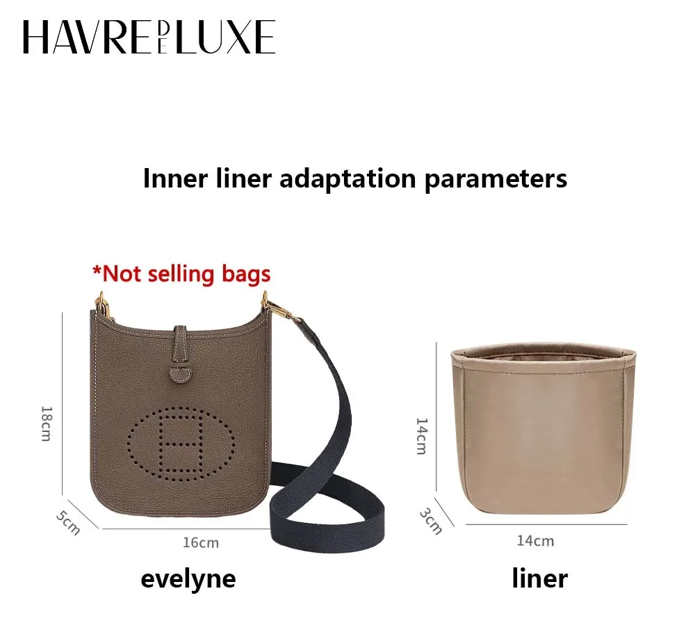 insert organisateur de sac pour evelyne16 29, sac de rangement en nylon léger, sac de poche intérieure, accessoires