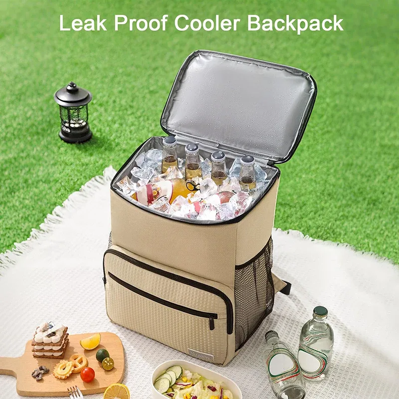 sac à dos isotherme portable pour livraison, glacière isotherme pour aliments, sac de plage, sac à lunch, grand sac de transport alimentaire