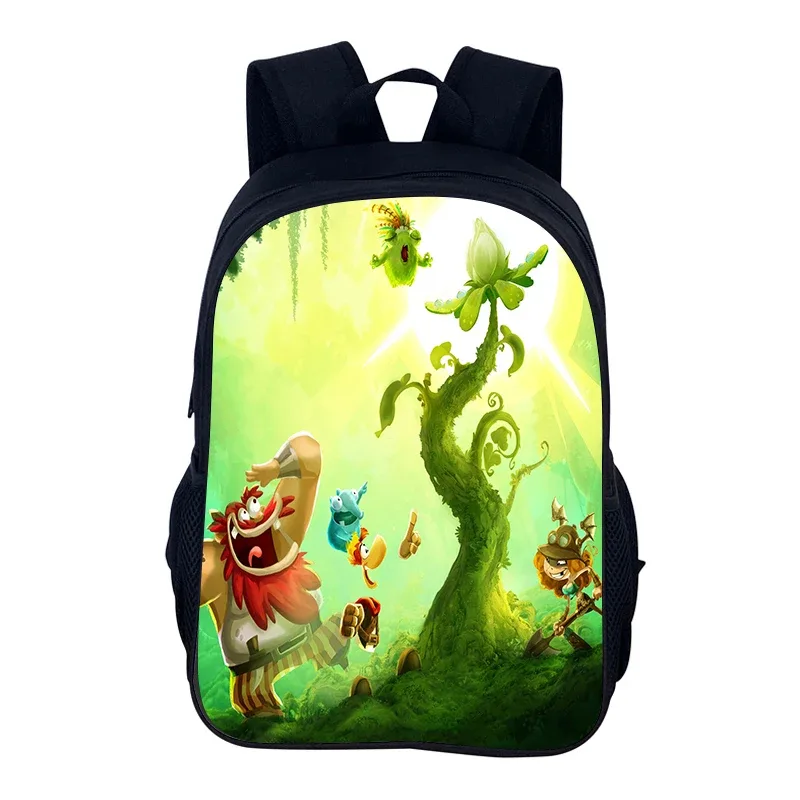 jeux de dessin animé rayman legends 2 pièces ensemble sac à dos cartable garçons filles camping sac à dos trousse à crayons sac à crayons boîte à crayons