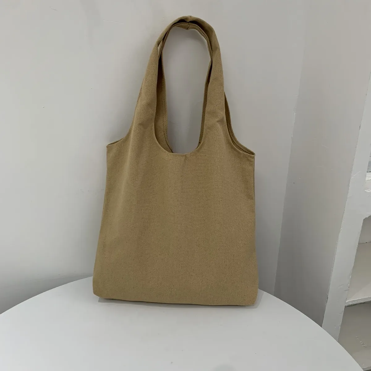 sac de rangement en toile vierge personnalisé avec logo imprimé, sac fourre-tout à main pour hommes et femmes, sacs de courses à bandoulière pour supermarché