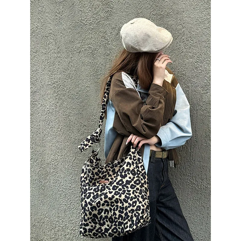 elfsack 2025 hiver nouveautés y2k sac à bandoulière léopard pour femme