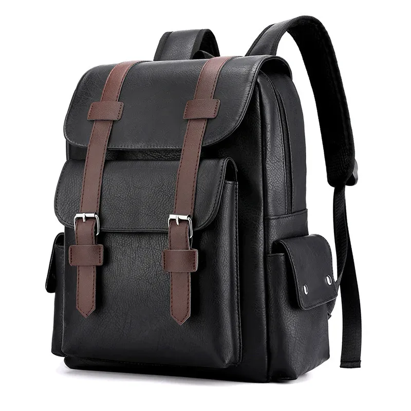 grand sac à dos pour ordinateur portable pour hommes sac à dos de travail en pu sac à dos de voyage sac à dos d'affaires sac à dos d'ordinateur universitaire pour femmes