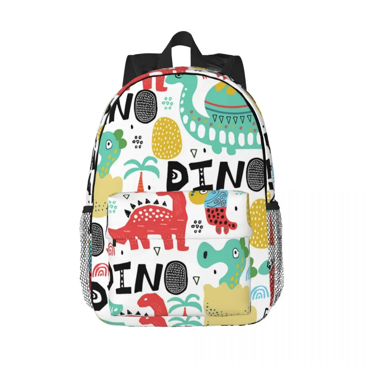 sac à dos de dessin animé drôle de dinosaure pour hommes et femmes, sac à livres de base, sac pour étudiants, sac pour ordinateur portable manga, école