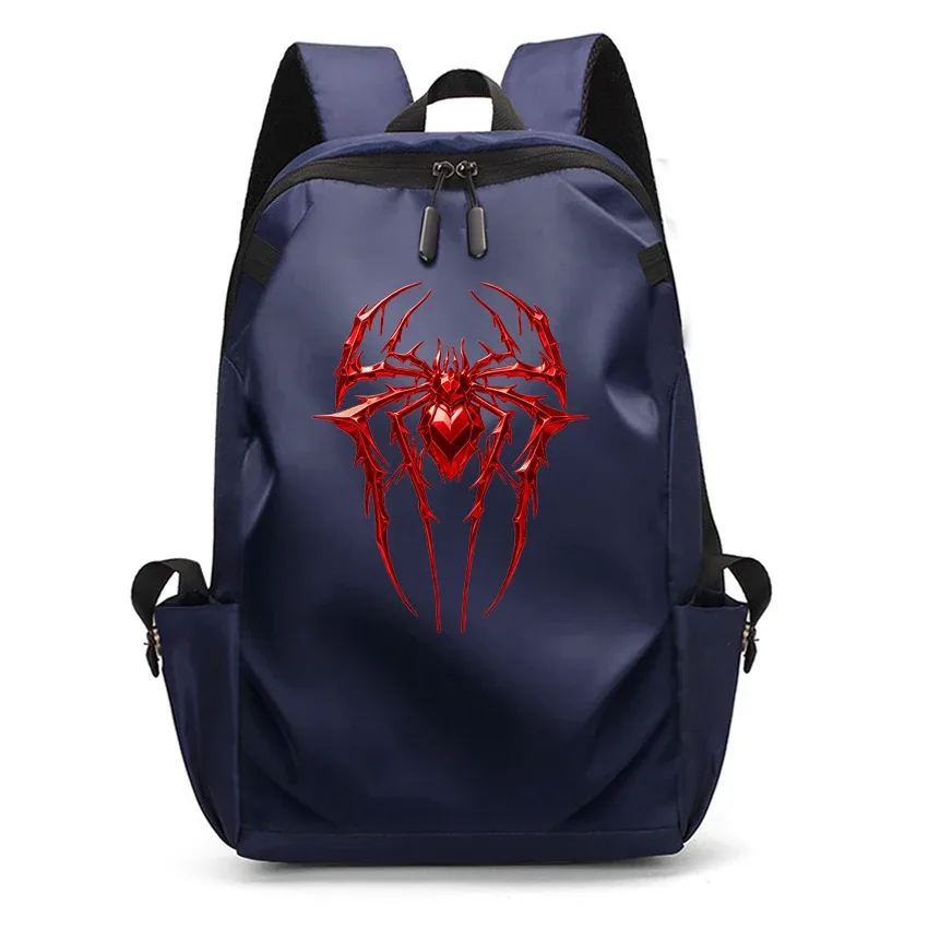 sacs à dos pour ordinateur portable imprimés motif araignée pour hommes, sacs d'école noirs pour adolescents, filles et garçons, sac à dos universitaire avec chargement usb