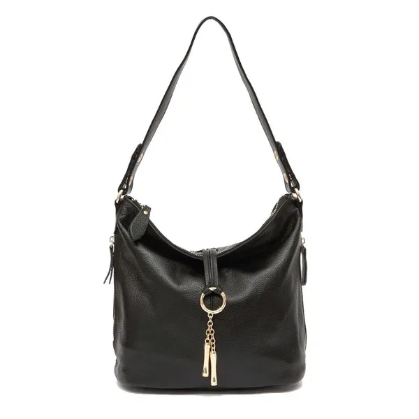 zency-sac à main élégant en cuir rouge pour femme, 100% group, hobo, charme, anneau, moyen, initié, jaune vif