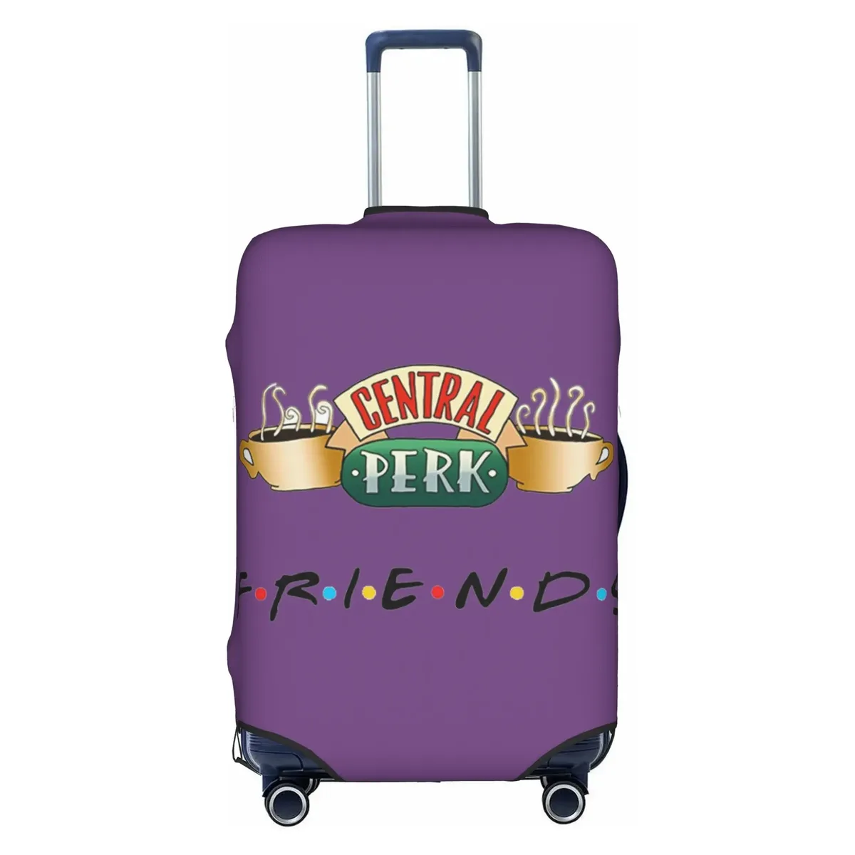 housse de protection pour bagages, motif personnalisé de la série télévisée friends, avec citation amusante, convient aux valises de 18 à 32 pouces
