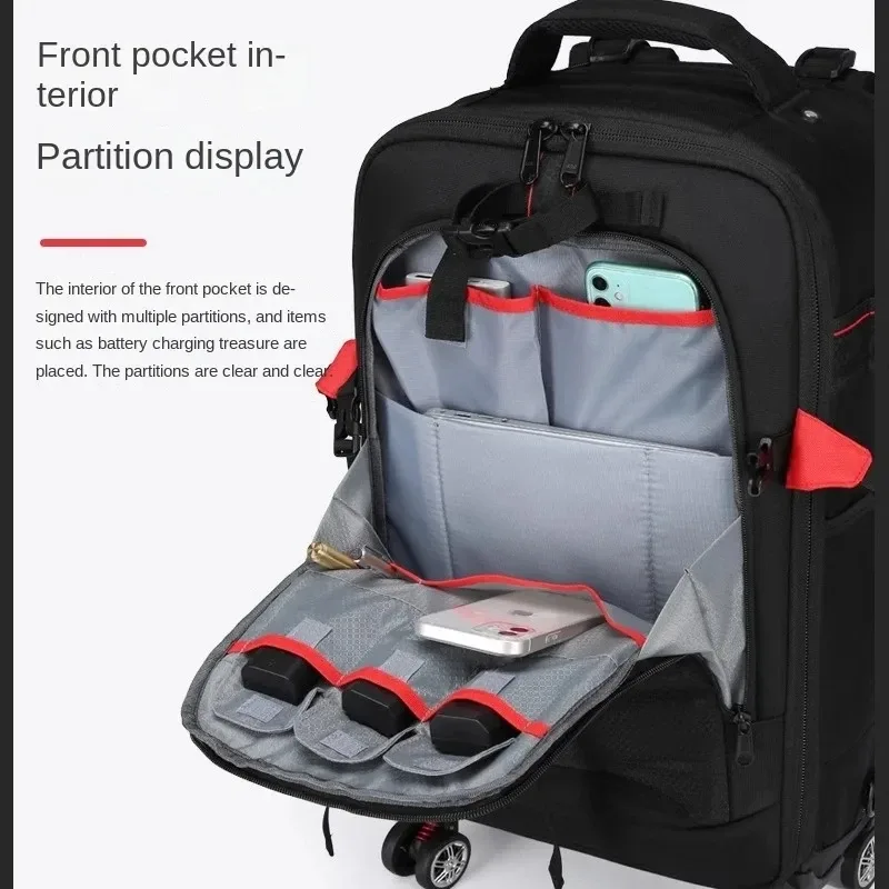 sac pour appareil photo multifonction valise sac à dos appareil photo numérique boîtier de chariot appareil photo professionnel sacs de voyage chariot bagages sacs à dos