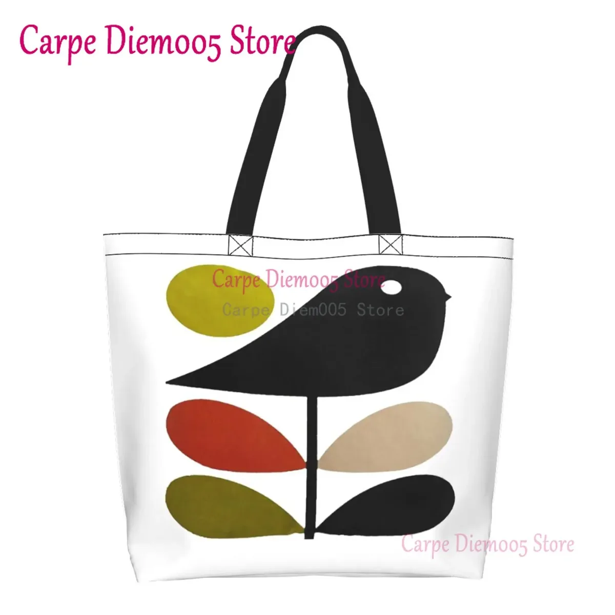 orla kiely sac fourre-tout grande capacité pour femme, sac d'épicerie pour femme, initié