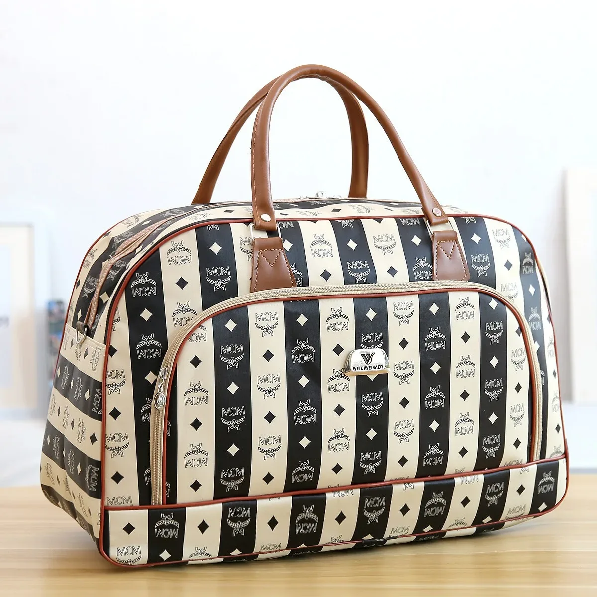 sacs fourre-tout de voyage en cuir pu pour femmes, sac à bagages de grande capacité, sac de sport étanche, sac de voyage décontracté pour week-end, organisateur