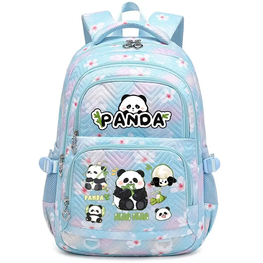 nouveau panda he hua sac à dos mignon dessin animé imprimé étudiant cartable mode garçons filles haute qualité grande capacité voyage sacs à dos