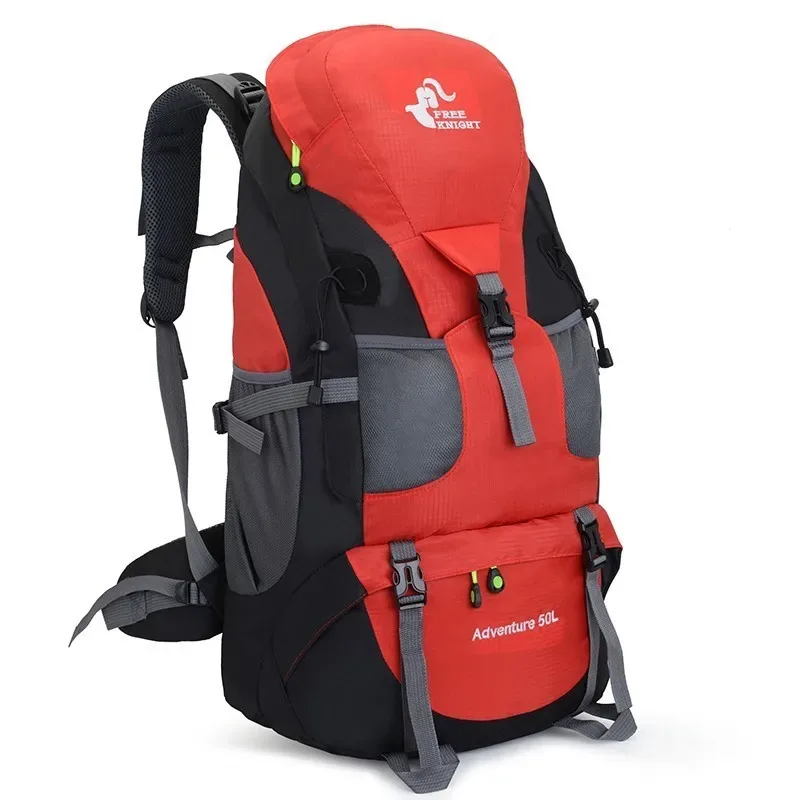 sac à dos de trekking en plein air pour hommes et femmes, sac de randonnée de camping, sac à dos d'alpinisme, sac de sport léger multifonctionnel, 50l