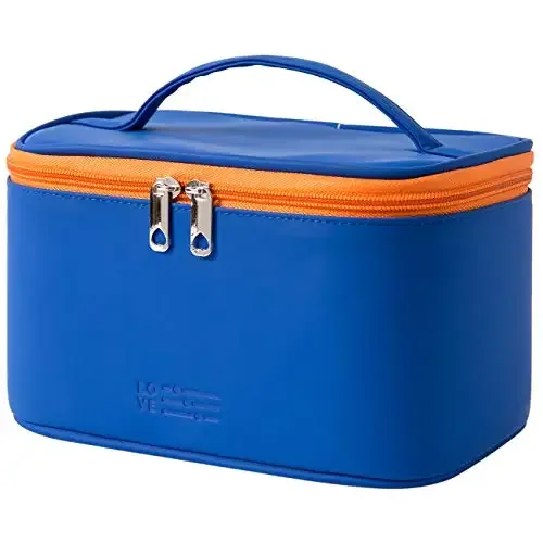 trousse de maquillage personnalisée avec nom brodé, sac cosmétique de voyage portable pour femme, en poudre, cuir pu imperméable, cadeau pour demoiselles d'honneur
