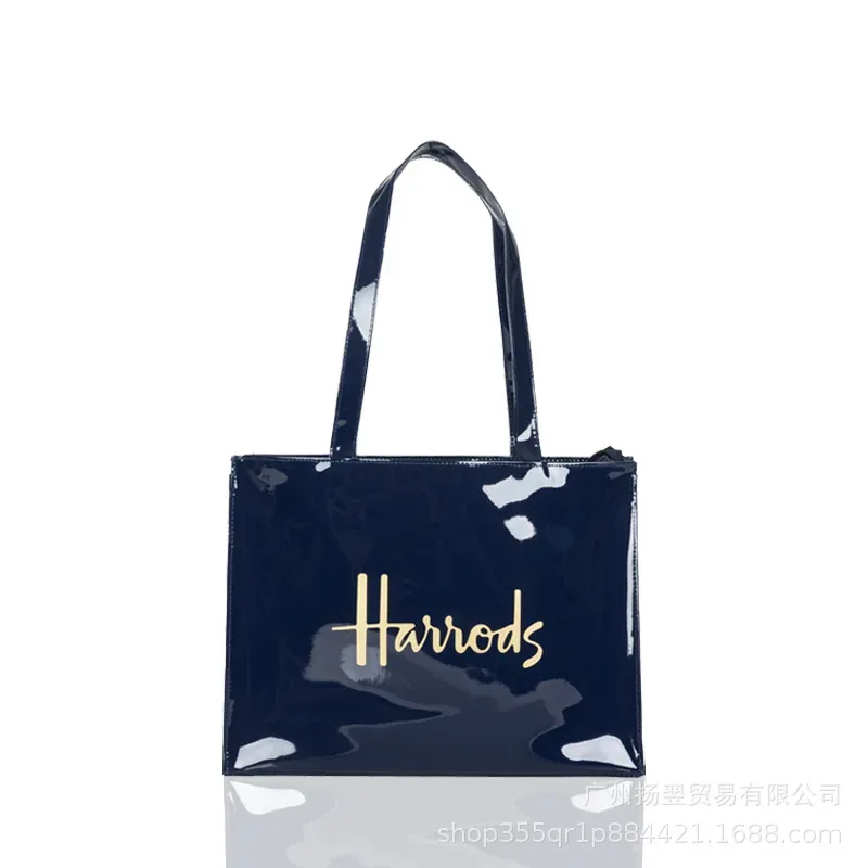 sac fourre-tout imperméable en pvc à imprimé cartoon pour femmes, sac à main décontracté et portable, sac pour le shopping, les trajets quotidiens et l'utilisation quotidienne en extérieur. ﻿