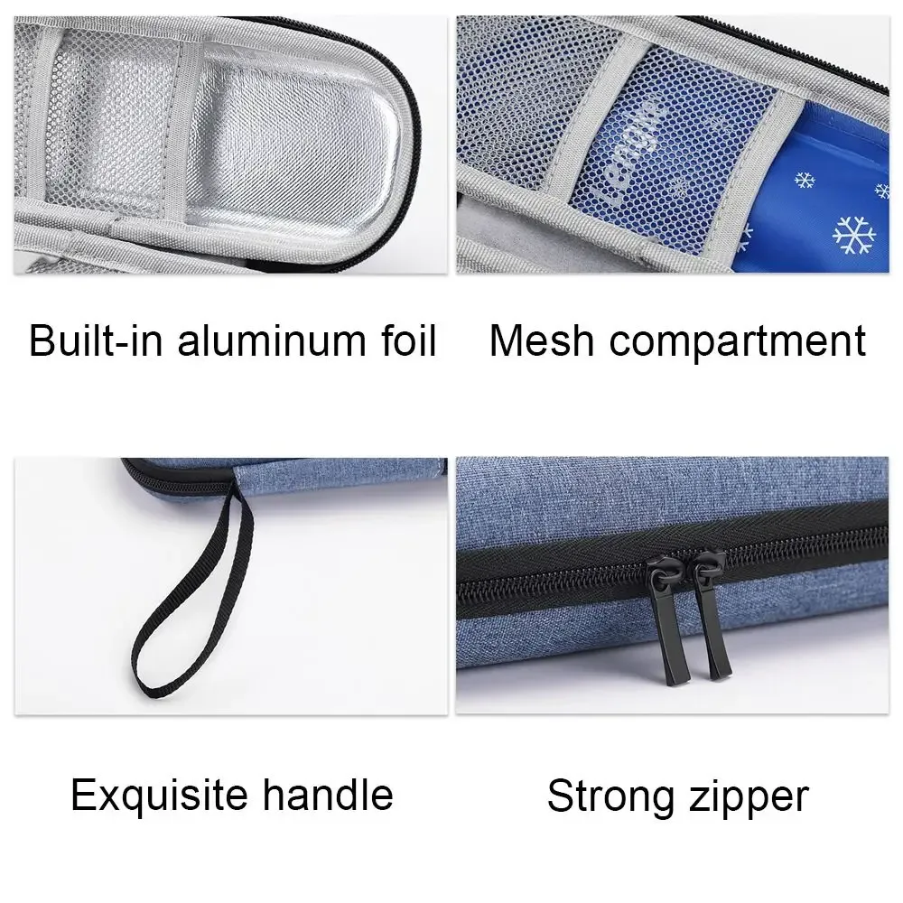 sac de voyage isotherme pour insuline, sac thermique isolé pour diabétique, protège-médicaments de poche sans gel, sac isotherme médical oxford pour la maison et les voyages