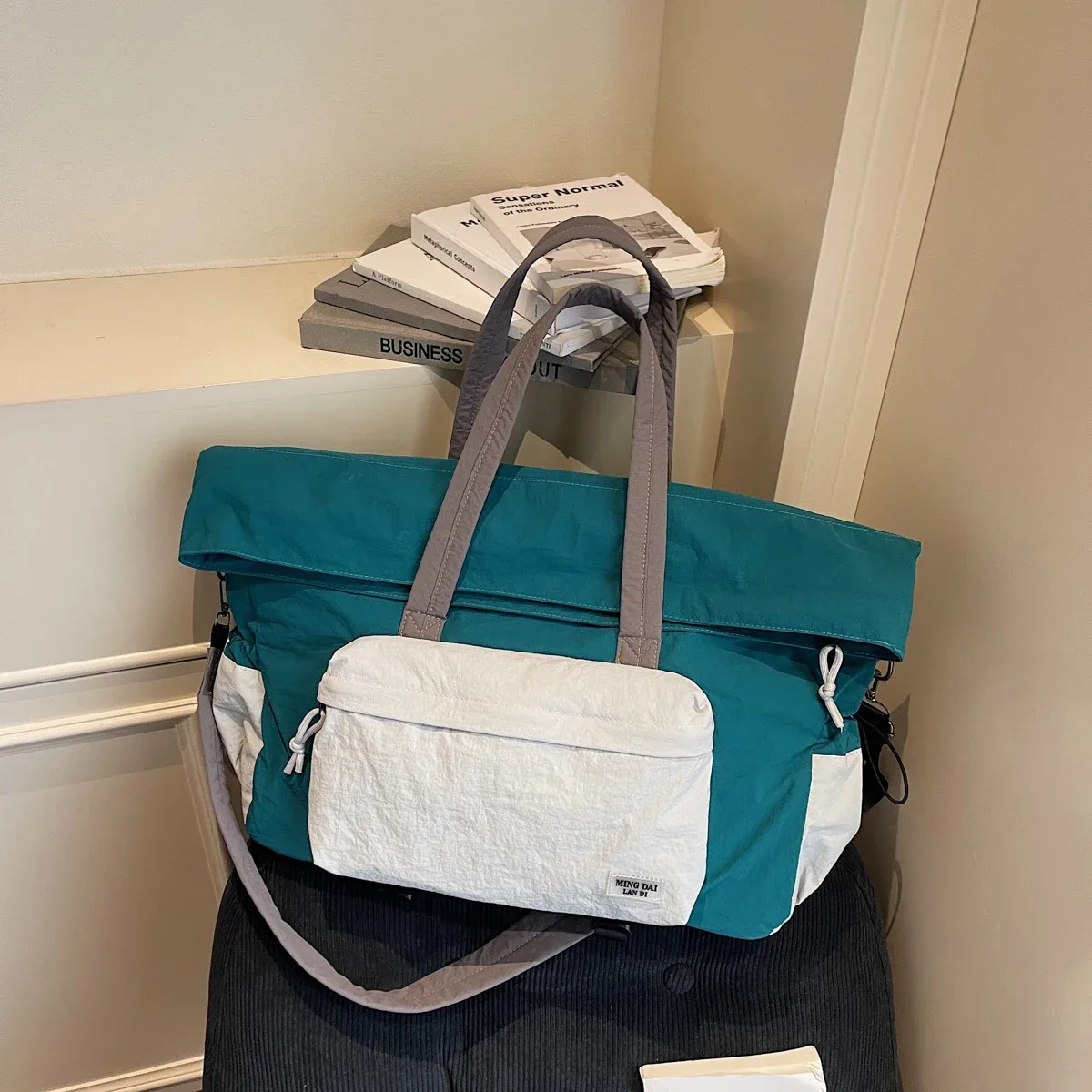 sac à bagages léger pliable pour femme, sac de sport à bandoulière extensible de grande capacité, sac de voyage portable pour courte distance, sac à bandoulière pour homme pour la randonnée et le camping