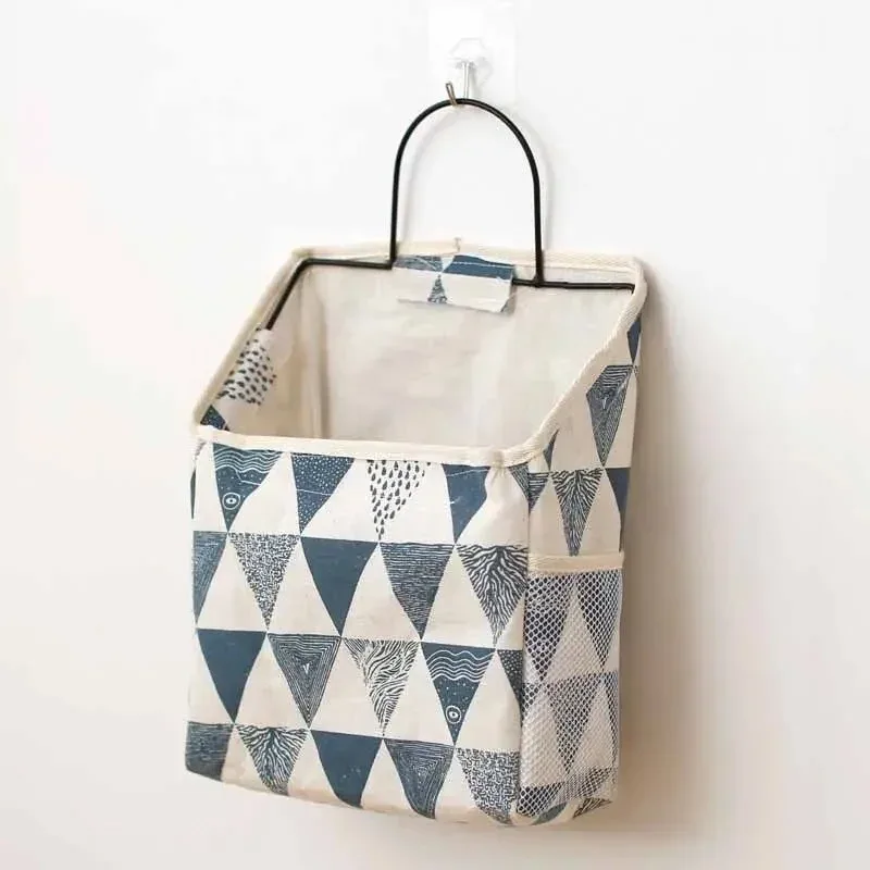 support mural en tissu à poche unique pour rangement, organisateur de salle de bain, solution de rangement suspendue pour chambre et dortoir