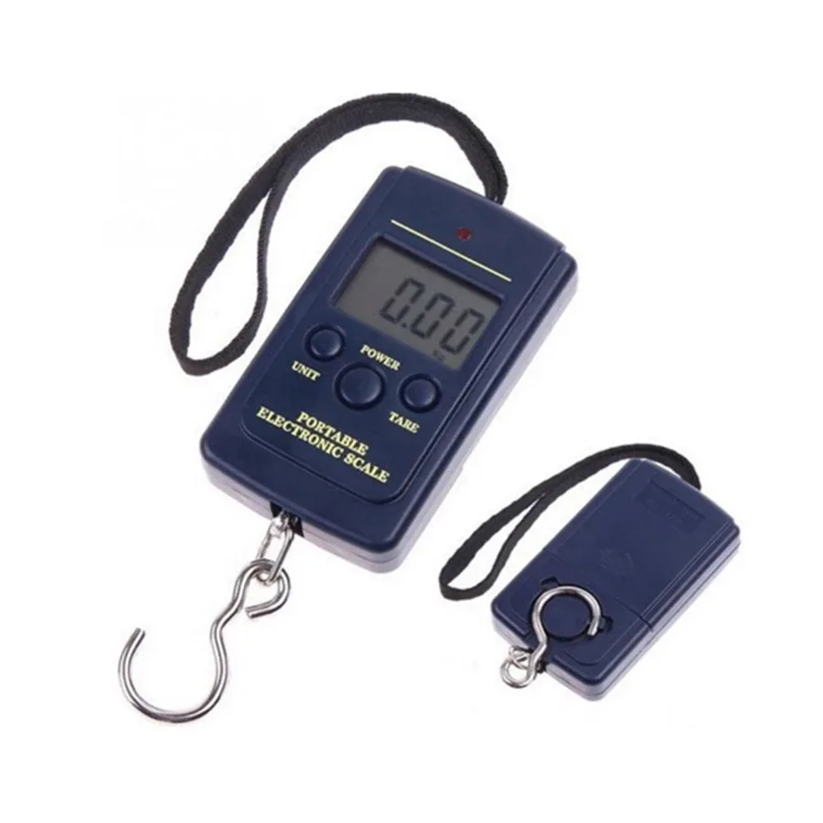 40kg multifonctionnel mini électronique numérique portable balance suspendue pèse outil pour pêche bagages valise voyage crochet balances