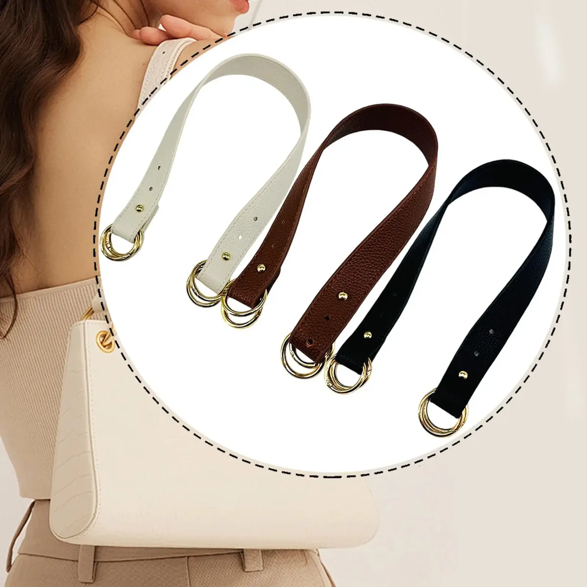 Sangle de sac à bandoulière amovible, légère et tendance, 50 cm, pour la fabrication de sacs DIY