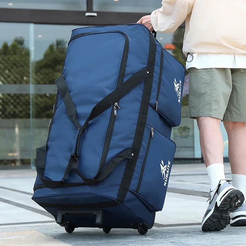 Sac de voyage extra-large pour le travail, les voyages, les études, les déplacements professionnels, les vêtements, sac à roulettes, sac de déménagement avec roulettes