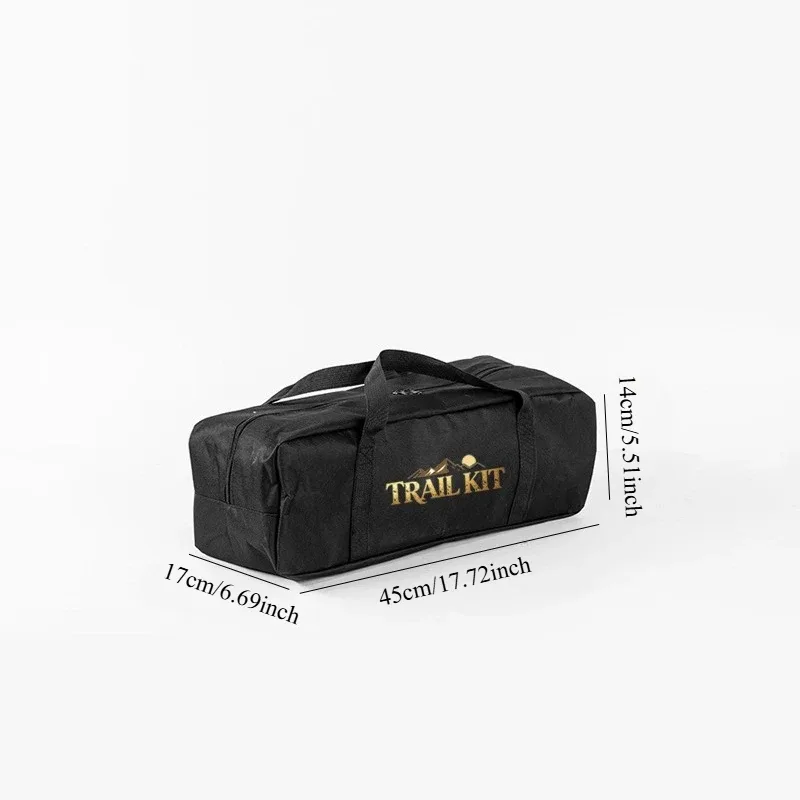 sac de rangement extérieur extra-large en tissu oxford avec doubles poignées, idéal pour le matériel de camping, l'équipement de pêche et les bagages de voyage